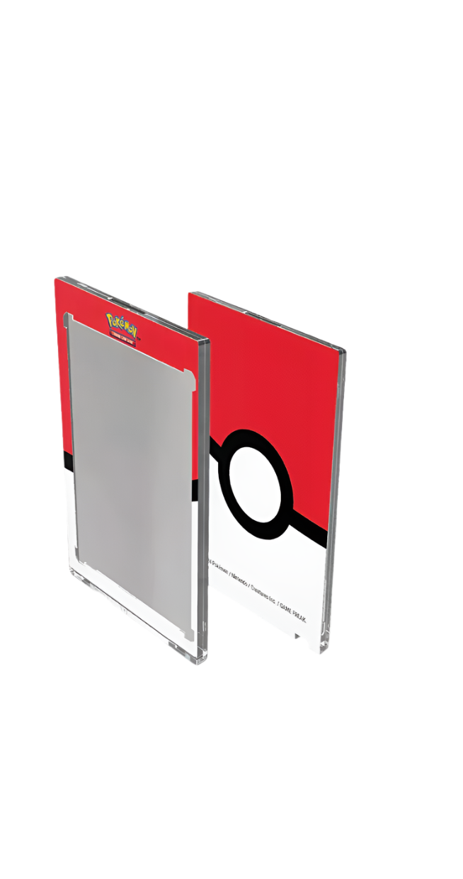 Single 35pt ONE-TOUCH Edge - Poké Ball Printed Magnetic Card Holder