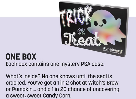 🎃 Graded Guard – Trick or Treat Blind Box (10= sealed display)