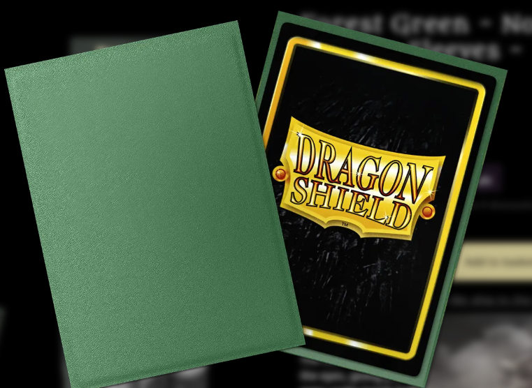 Dragon Shield Standard Size Card Sleeves – Non-Glare Matte Forest Green (100 Count)