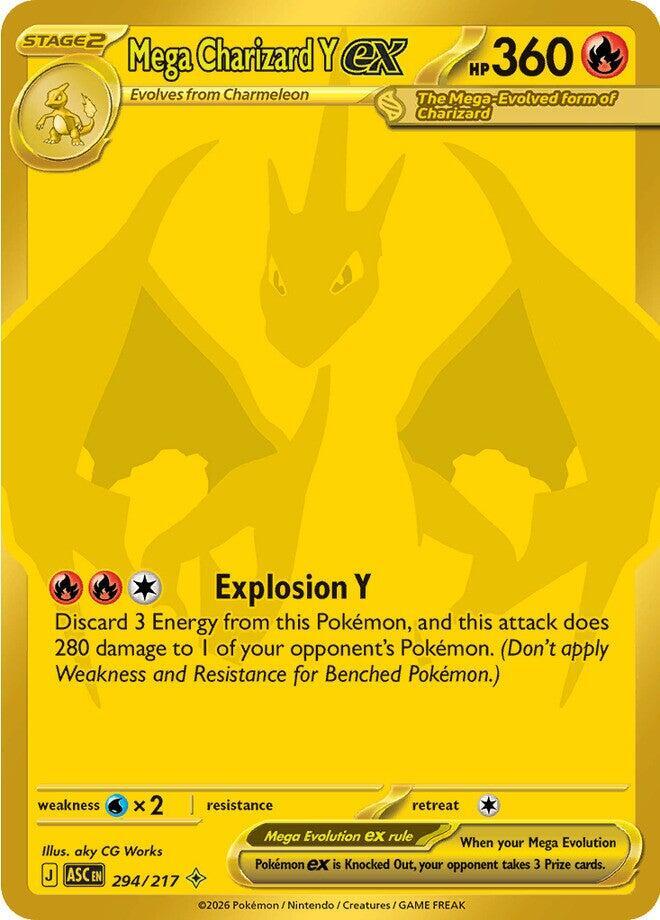 Mega Charizard Y ex - 294/217 - ME: Ascended Heroes Mega Hyper Rare