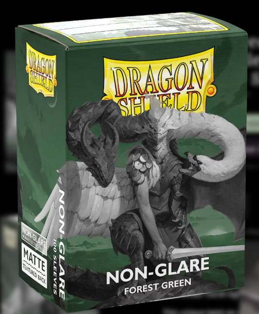 Dragon Shield Standard Size Card Sleeves – Non-Glare Matte Forest Green (100 Count)