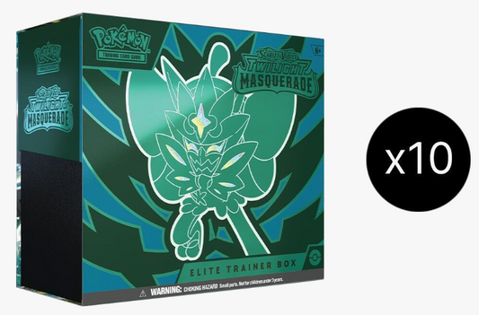 Pokémon TCG: Scarlet & Violet — Twilight Masquerade Elite Trainer Box Sealed Case (SV06)