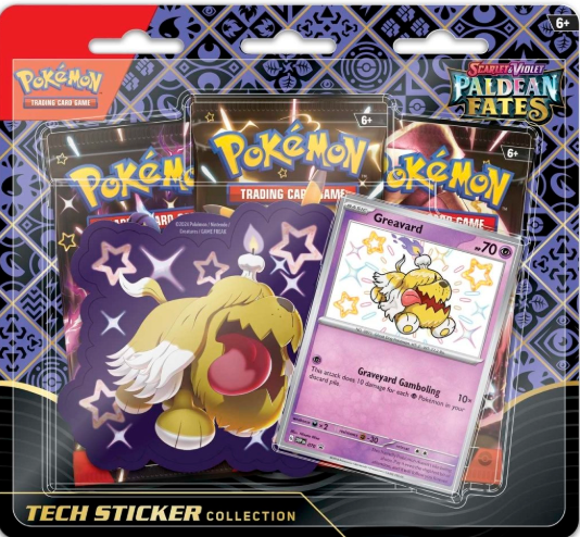 Pokémon - Paldean Fates Tech Sticker Collection 1 Random Variant (12=display)