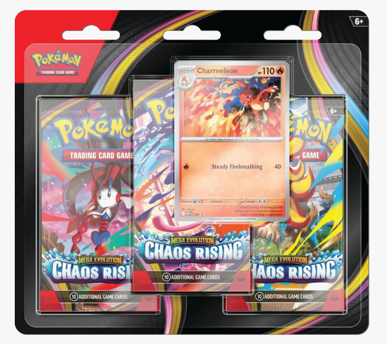 Chaos Rising 3-Pack Blister [Charmeleon] - ME04: Chaos Rising