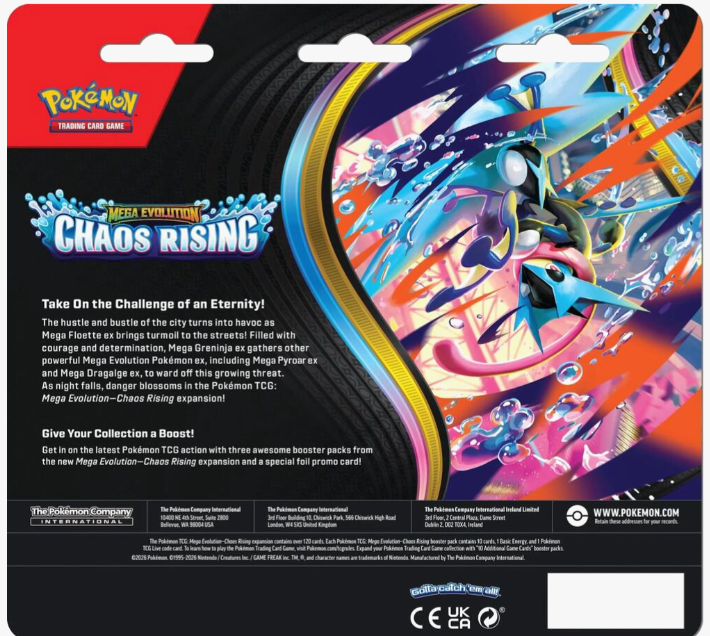 Chaos Rising 3-Pack Blister [Charmeleon] - ME04: Chaos Rising