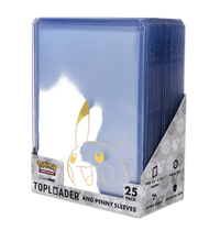Topload Sleeve: 3x4 Toploader Combo-Pokemon- Pikachu (25 sleeves + 25 toploads)